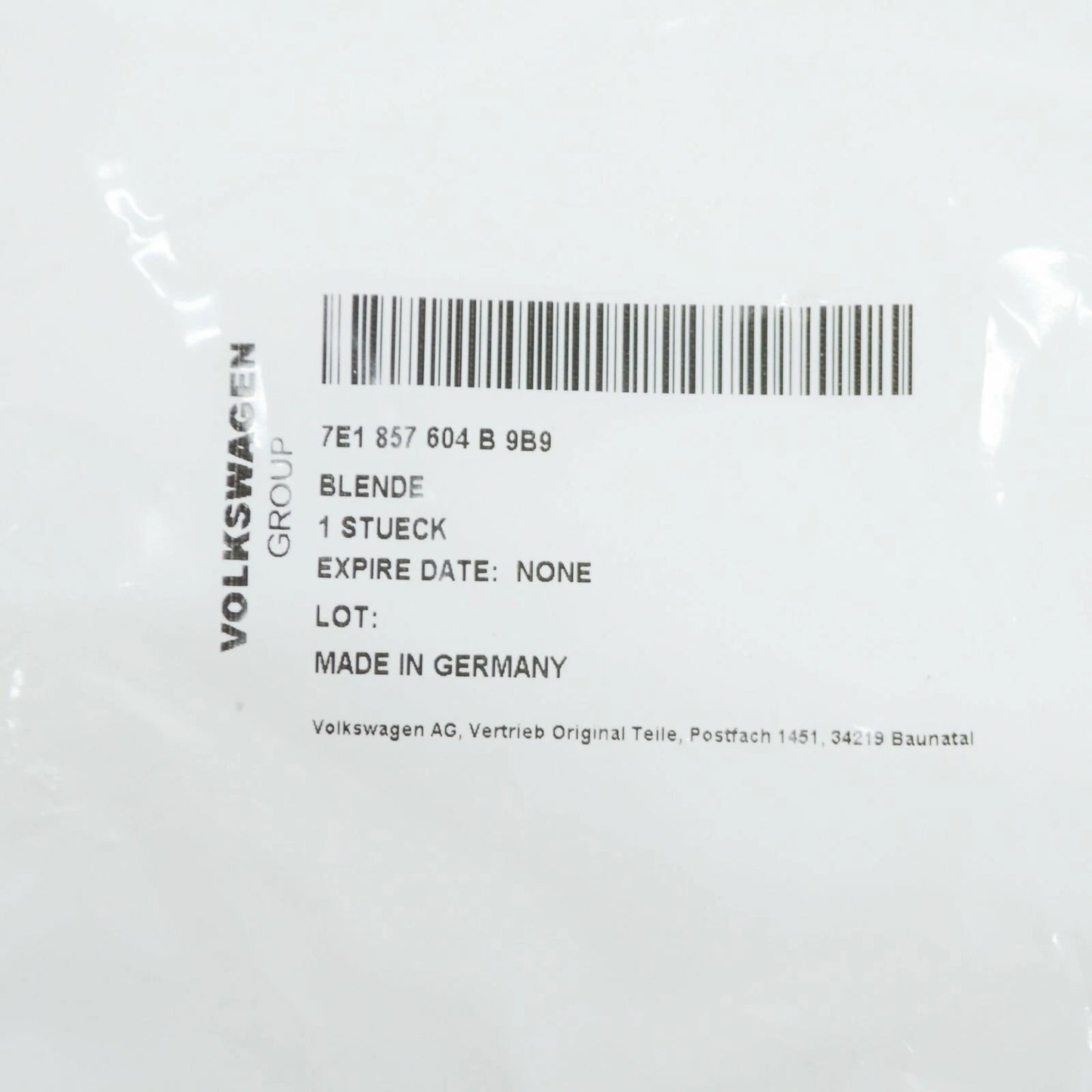 NEW VW AMAROK FRONT RIGHT DOOR MIRROR LOWER COVER CAP 7E1857604B9B9 ORIGINAL