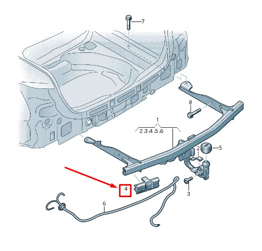 NEW AUDI A6 4A C8 TOW HITCH FOAM FILLER PIECE 4K0807247