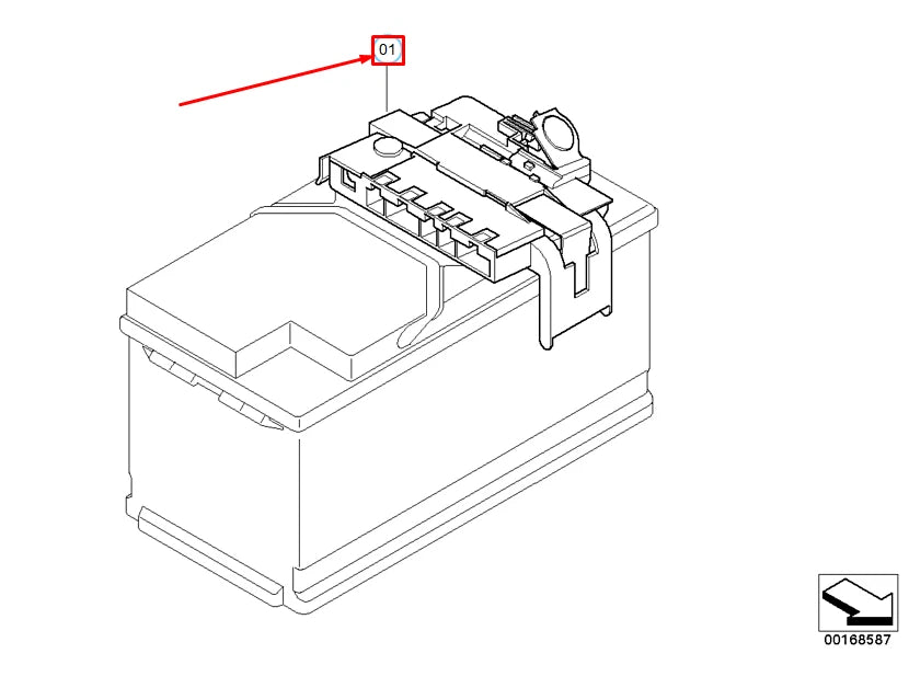 NEW BMW X5 E70 POWER DISTRIBUTION BOX 61146977957 6977957 ORIGINAL