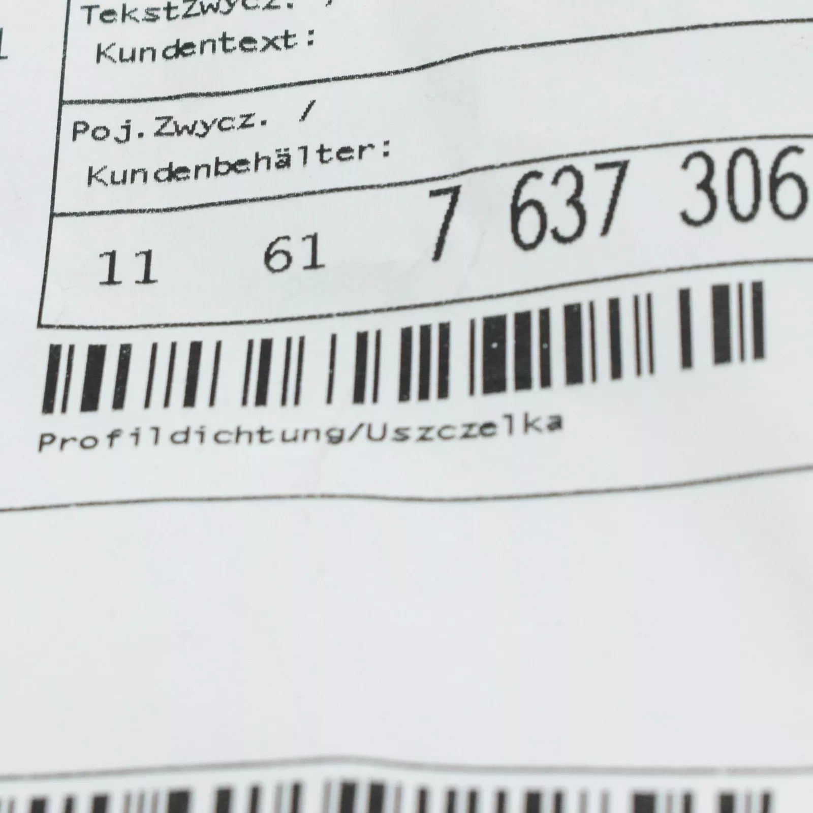 NEW BMW 7 F01, F02 INTAKE MANIFOLD GASKET 11617637306 7637306 ORIGINAL