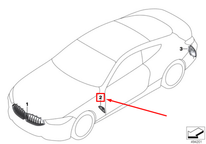 new bmw 8 coupe g15 right air duct side panel trim 8080614 51138080614 original