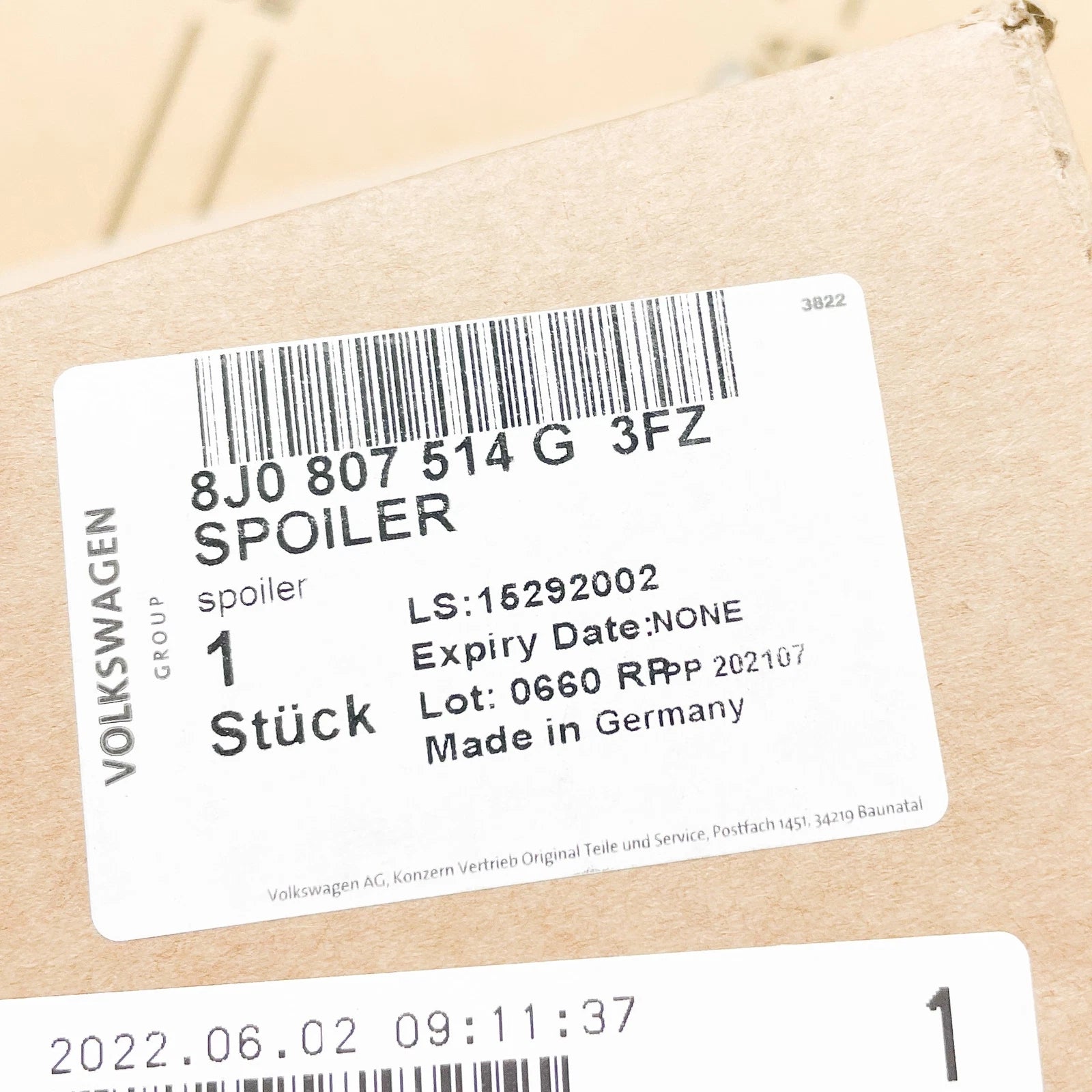 NEW AUDI TT 8J9 REAR BUMPER DIFFUSER 8J0807514G3FZ ORIGINAL