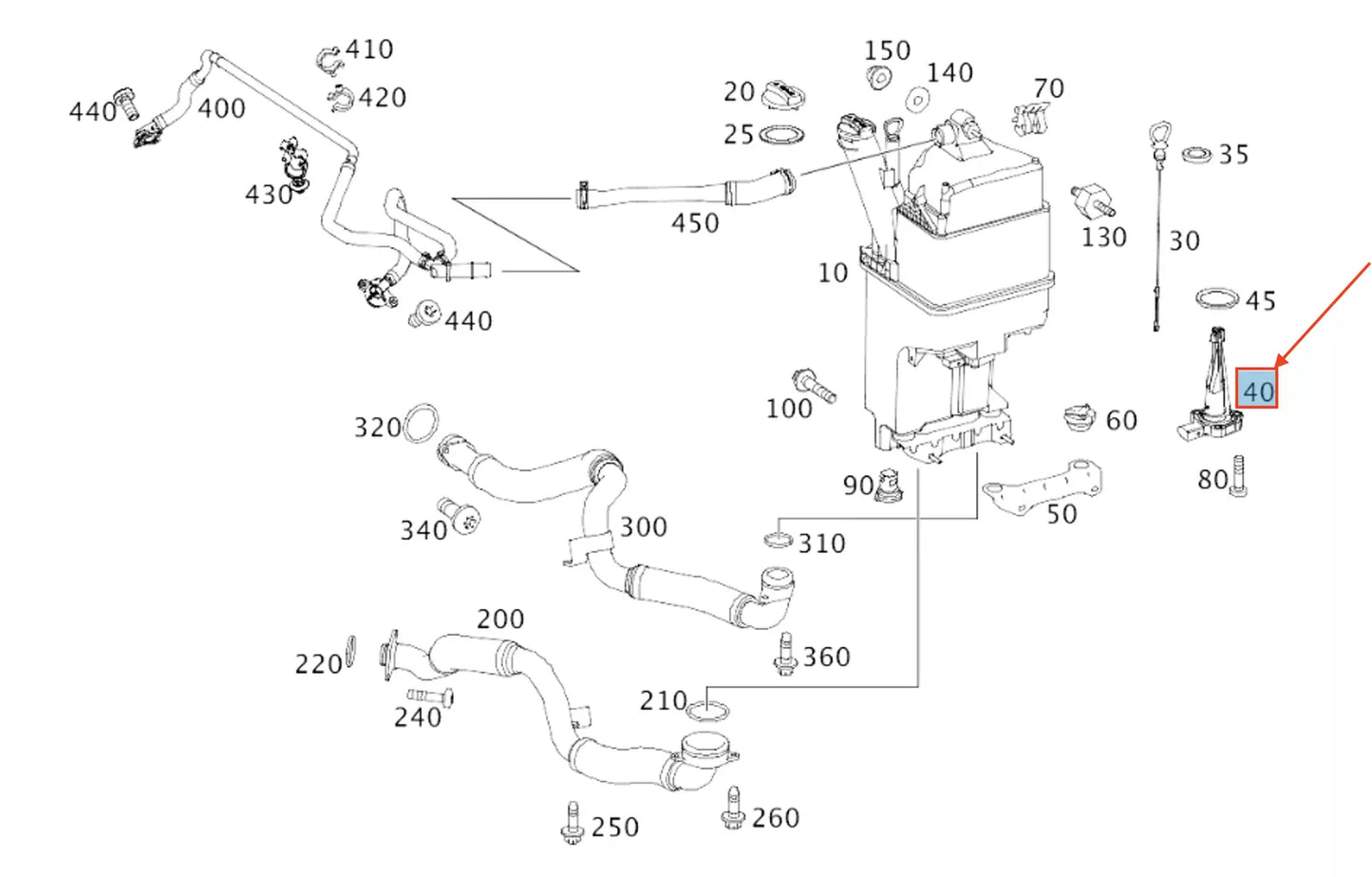 NEW MB AMG GT C190 OIL LEVEL SENSOR A0919057101 ORIGINAL