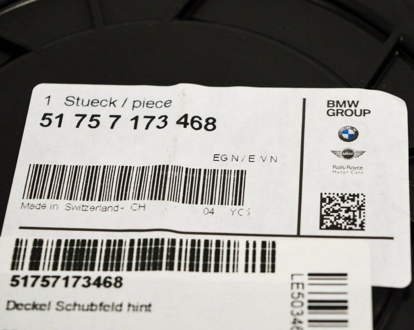 new bmw x5 e70 underfloor oil sump pan plug cover 51757173468 original