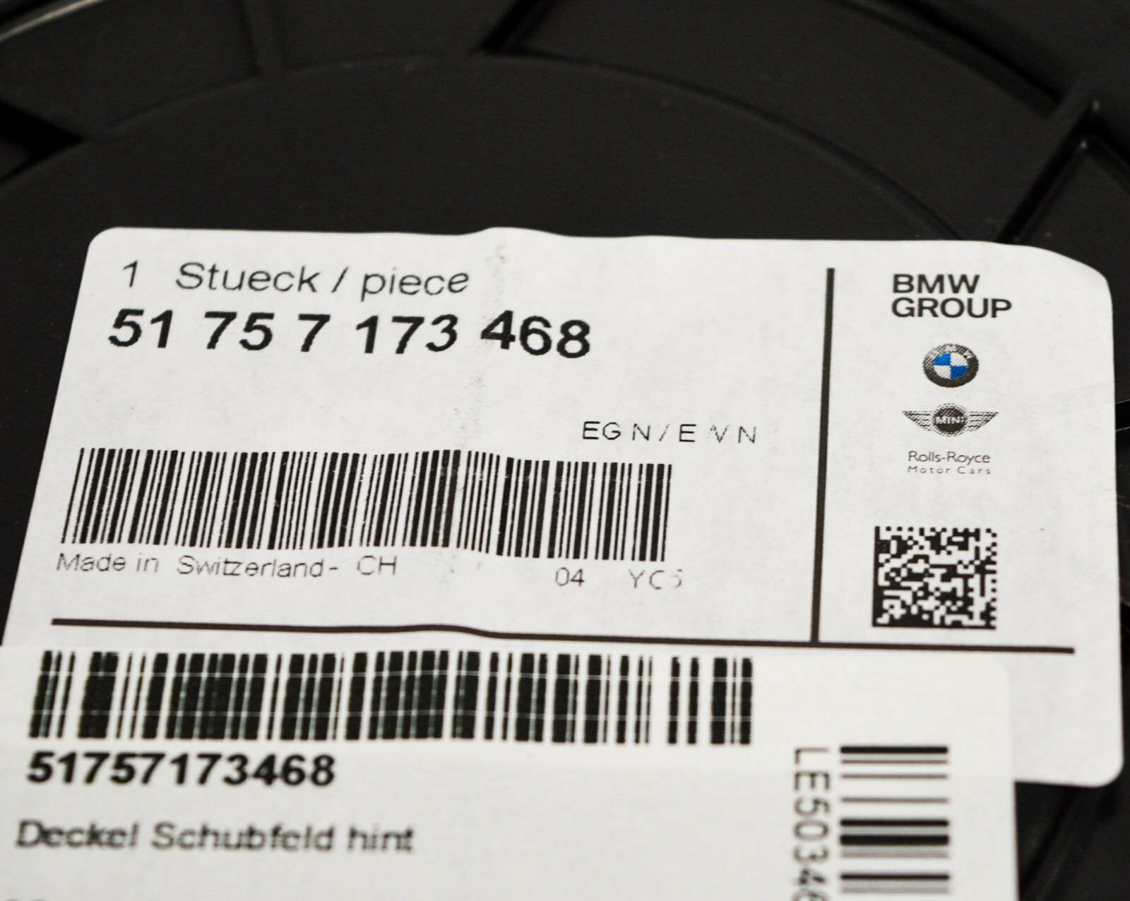 new bmw x5 e70 underfloor oil sump pan plug cover 51757173468 original