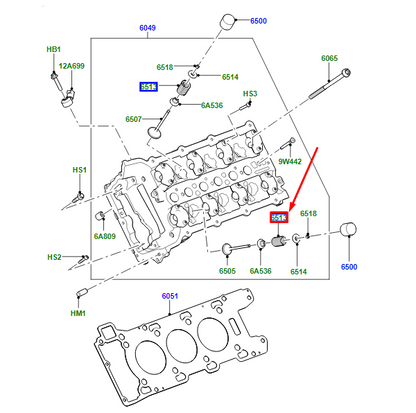 new land rover discovery v l462 engine valve spring lr094042 original