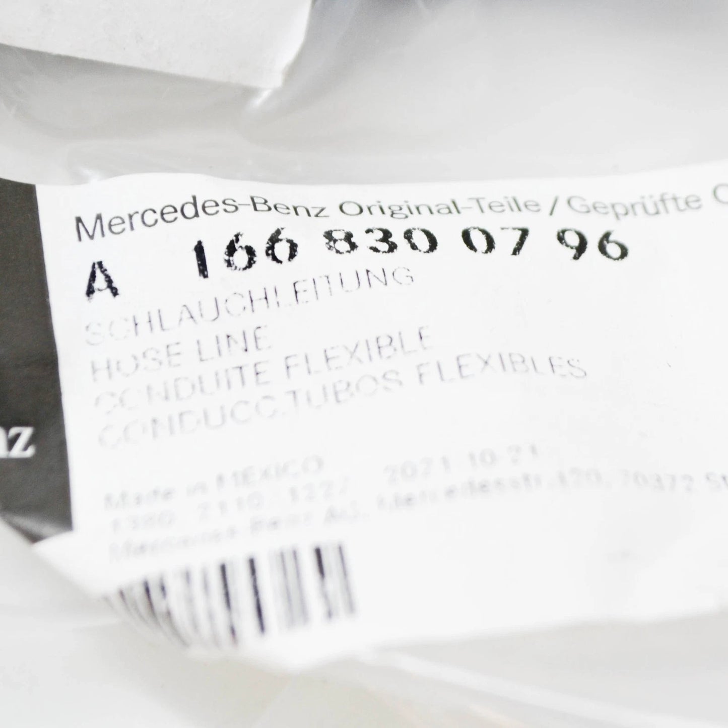 NEW MERCEDES-BENZ GLE W166 ENGINE COOLANT HOSE A1668300796 ORIGINAL