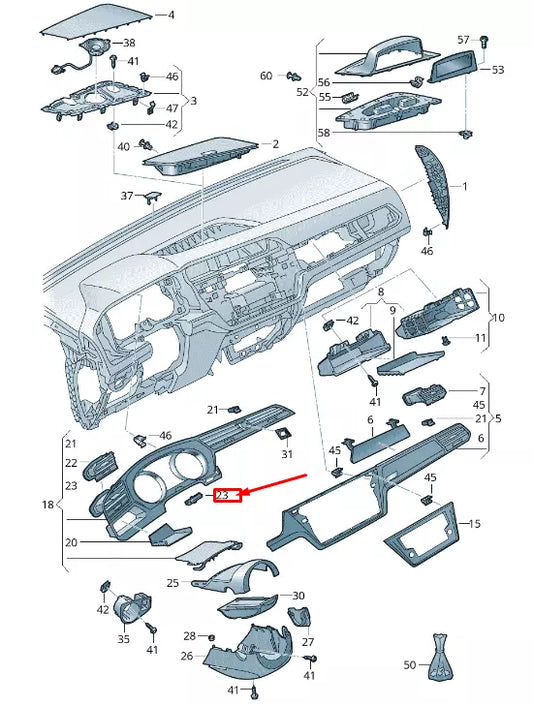 NEW VW TOURAN 5T TRIP RECORDER KM/MILES KNOB 5TA919069LKT