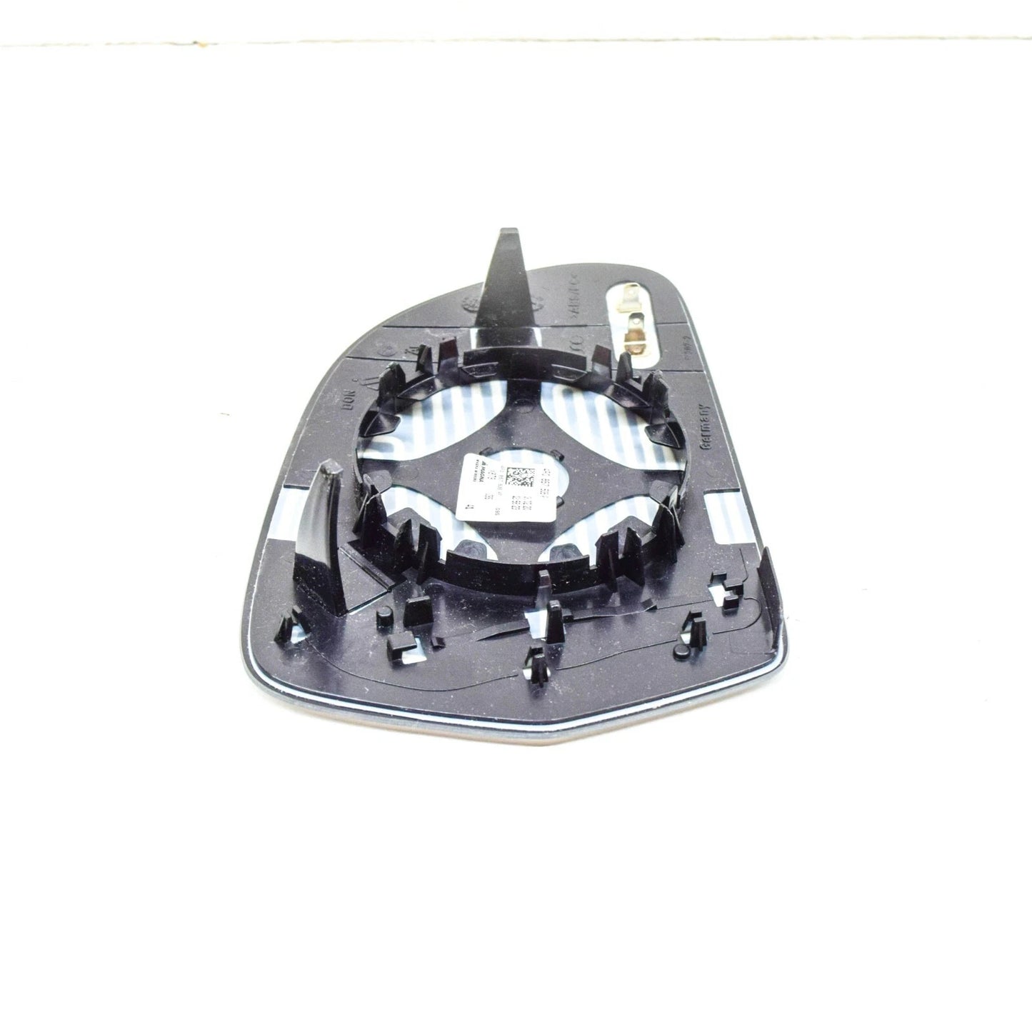 NEW AUDI A3 8P FRONT LEFT DOOR MIRROR GLASS WITH PLATE 4F0857535AF