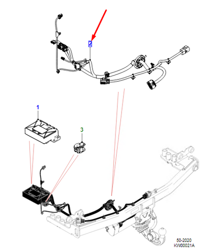 new listingjaguar e-pace x540 tow harness j9c23438 original