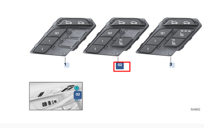 new bmw x6 g06 right seat control buttons 61319436051 original