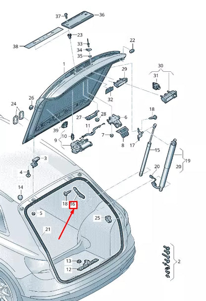NEW AUDI Q3 F3 LEFT SIDE PANEL FRAME BRACKET 83F827607