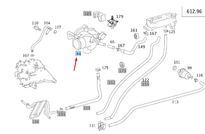 NEW MERCEDES-BENZ ML W163 THERMOSTAT PARTS KIT A6122000015 ORIGINAL