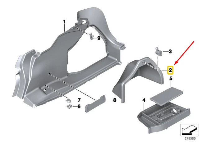 NEW BMW 3 F30 F80 BATTERY COVER 51477239175 7239175 ORIGINAL