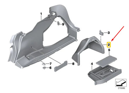 NEW BMW 3 F30 F80 BATTERY COVER 51477239175 7239175 ORIGINAL