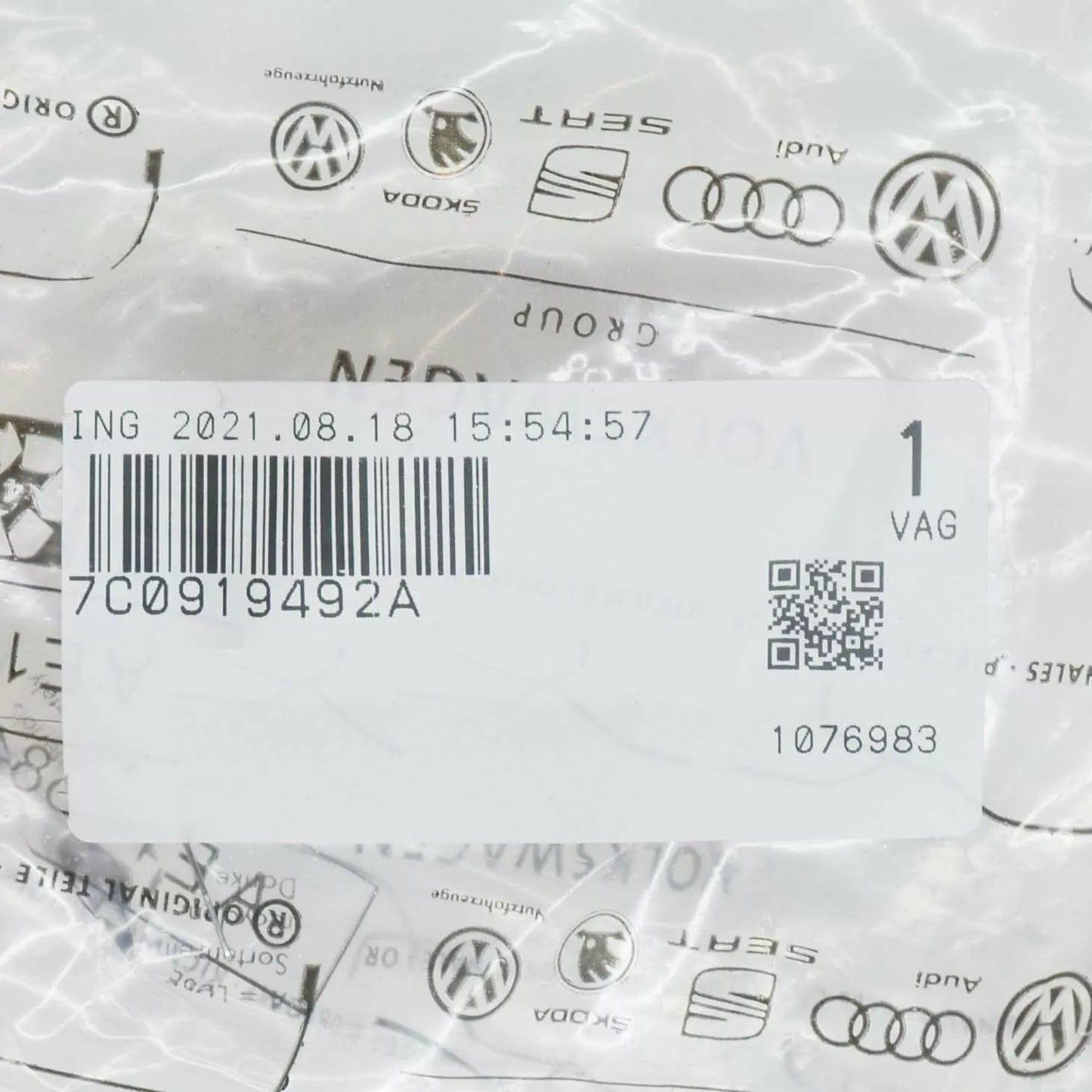 NEW VW CRAFTER SZ MK2 REAR CENTER PARKTRONIC SENSOR BRACKET 7C0919492A ORIGINAL