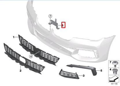 NEW BMW 7 G11 G12 ACC SENSOR HOLDER BRACKET 51118075359 ORIGINAL