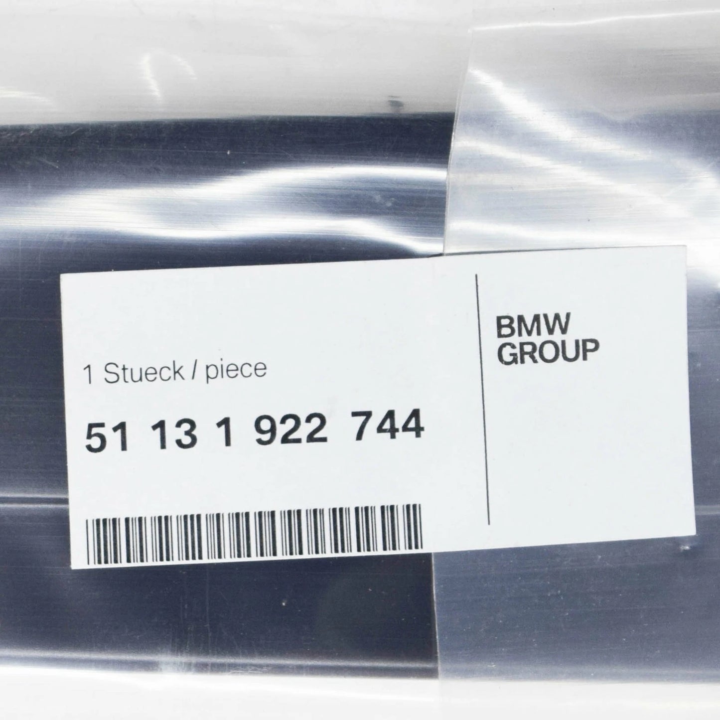 NEW BMW 3 COUPE E30 REAR RIGHT DOOR B-PILLAR TRIM COVERING 51131922744 ORIGINAL