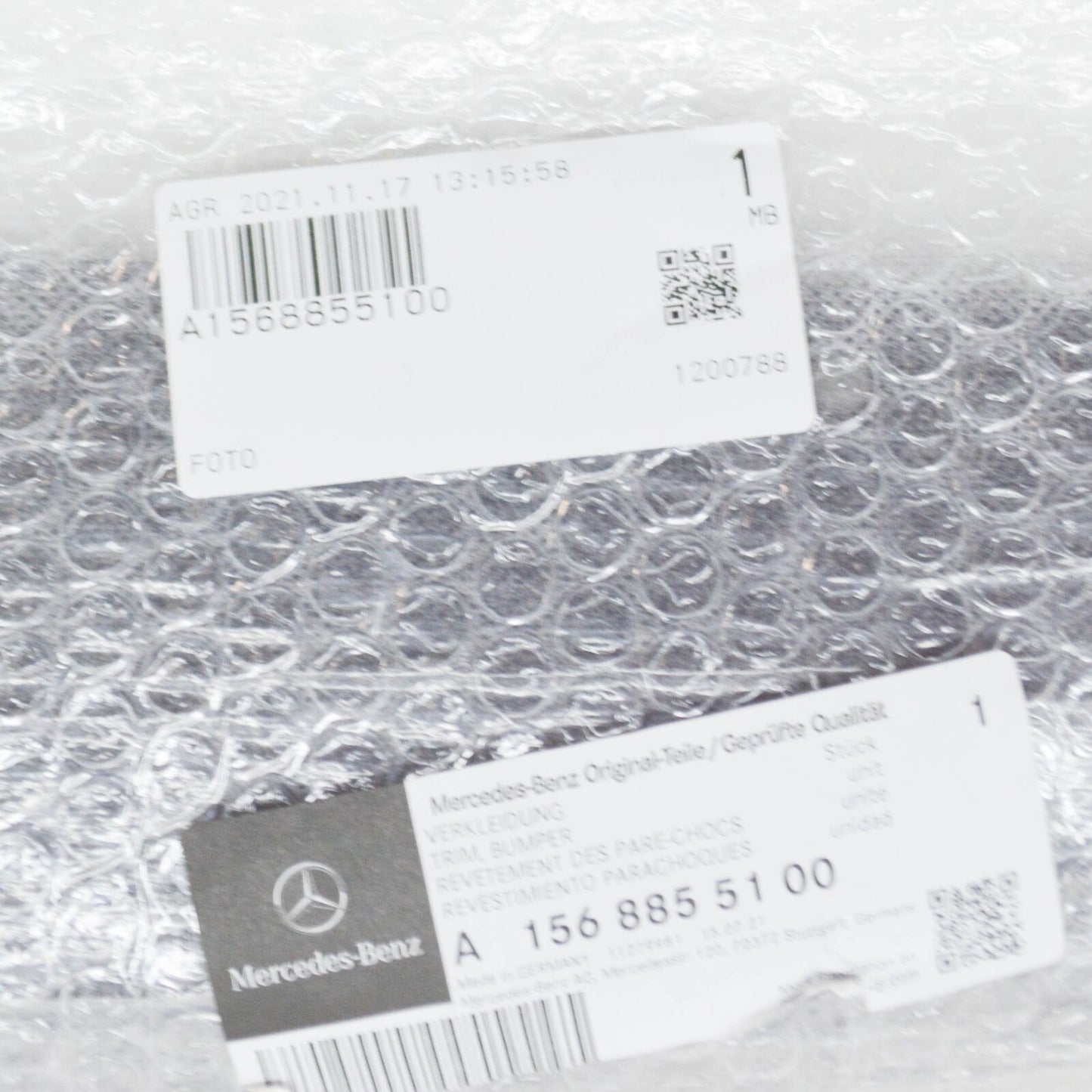 NEW MERCEDES-BENZ GLA X156 FRONT BUMPER LEFT SIDE TRIM A1568855100 ORIGINAL