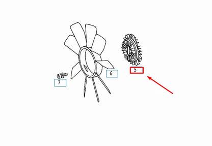 NEW MERCEDES-BENZ ML W163 COOLING FAN DRIVE A1122000222 ORIGINAL
