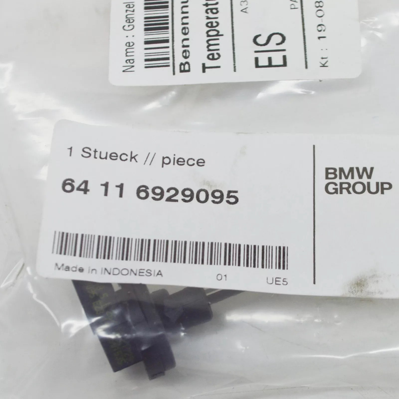 NEW BMW 5 E60 CLIMATE CONTROL TEMPERATURE SENSOR 6929095 64116929095 ORIGINAL