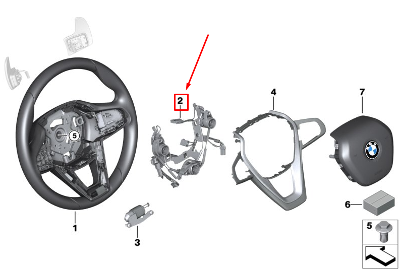 new bmw x3 g01 steering wheel connecting line 32306884317 original