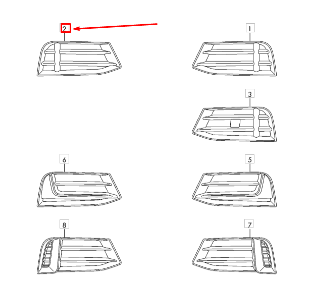 NEW AUDI A3 8V FRONT BUMPER RIGHT AIR GUIDE GRILLE 8V5807682M9B9 ORIGINAL