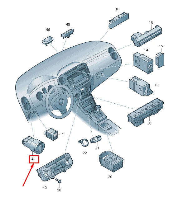 NEW VW SCIROCCO 13 HEADLIGHT SWITCH CONTROL UNIT 3C8941431PXSH ORIGINAL