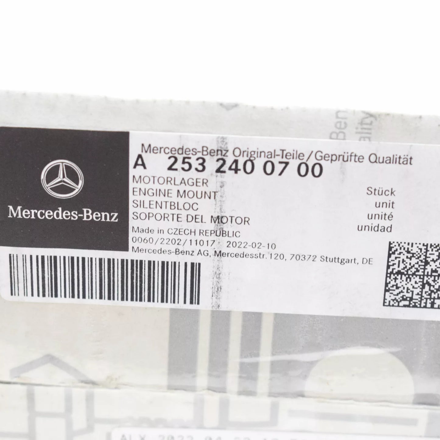 NEW MERCEDES-BENZ GLC C253 FRONT LEFT SIDE ENGINE MOUNT A2532400700 ORIGINAL