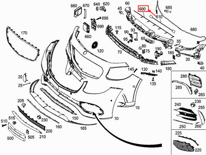 new mercedes-benz e w213 front parking aid wiring harness a2135405703 original