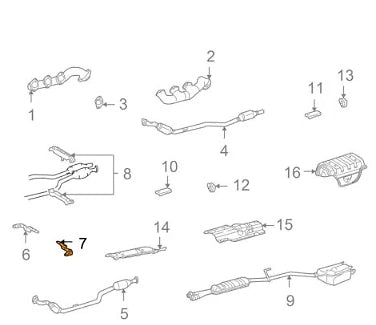 NEW MERCEDES BENZ C W203 CONVERTER & PIPE LEFT BRACKET A2034922341