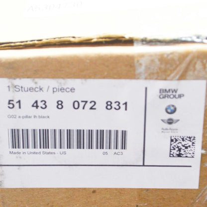 NEW BMW X4 G02 M F98 FRONT LEFT A PILLAR TRIM 51438072831 ORIGINAL