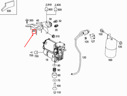 new mercedes-benz r w251 compressor bracket a2513210040 original