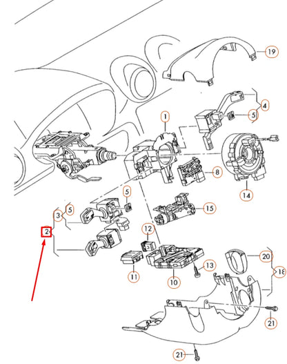 NEW AUDI A3 8P STEERING COLUMN MULTIFUNCTION SWITCH 8P0953513F9B9
