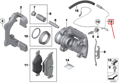 NEW BMW X1 E84 REAR RIGHT DISC BRAKE PAD WEAR SENSOR 34356790341 6790341
