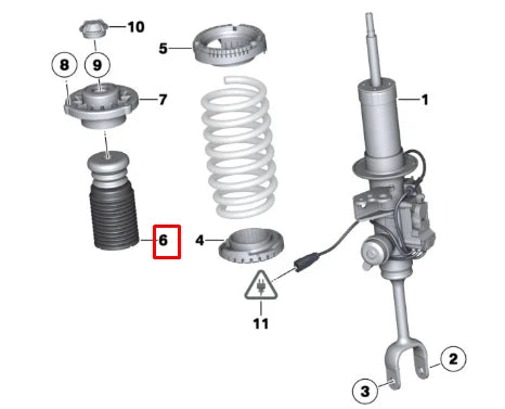 NEW BMW 5 GT F07 FRONT AXLE SUPPLEMENTARY DAMPER 31336778784 ORIGINAL