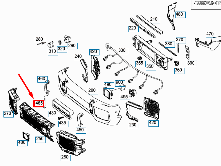 NEW MB G W463 FRONT BUMPER COVERING COMBINATION BOLT A9459900901 ORIGINAL