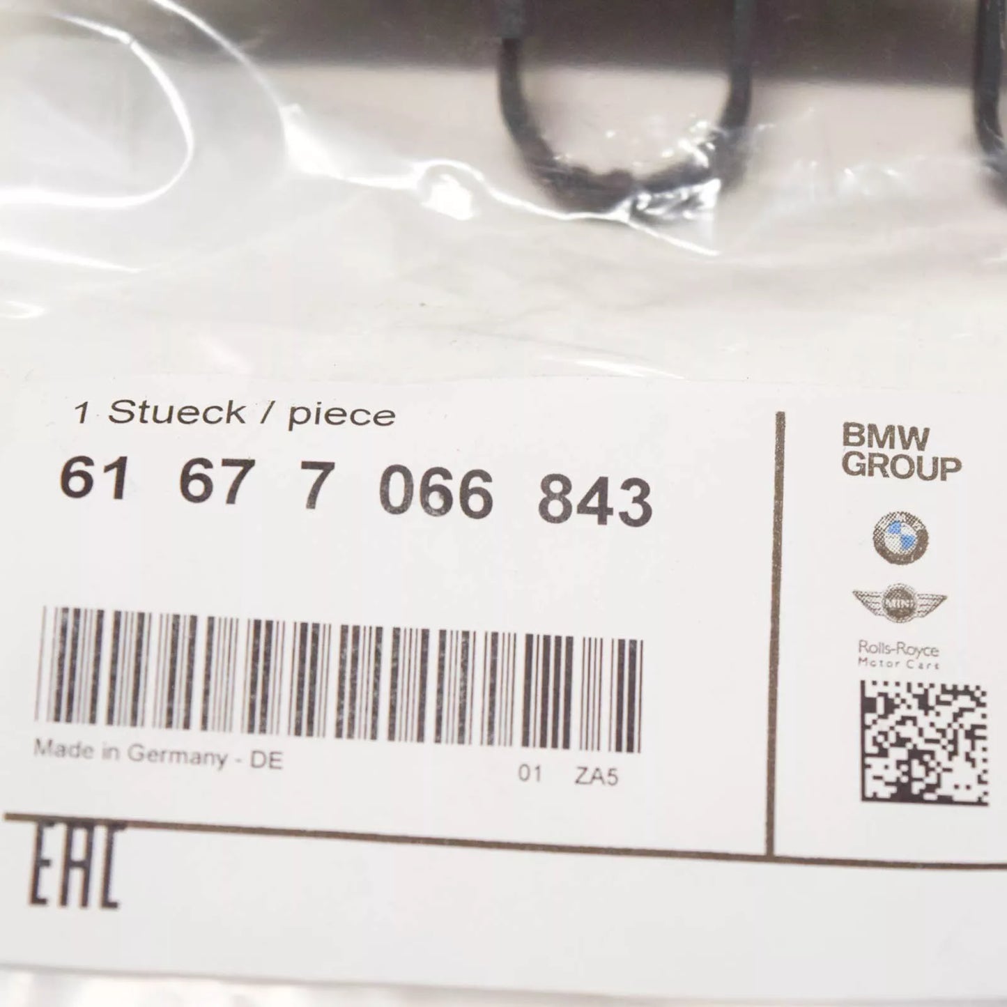 NEW BMW 3 E46 LEFT HEADLIGHT WASHER COVER 61677066843 7066843 ORIGINAL