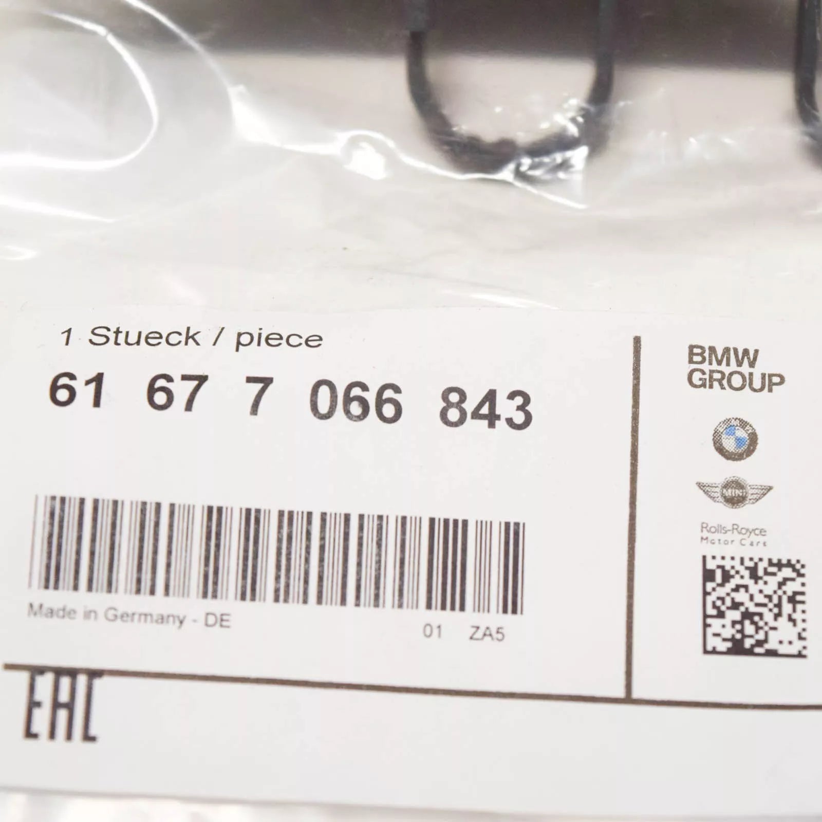 NEW BMW 3 E46 LEFT HEADLIGHT WASHER COVER 61677066843 7066843 ORIGINAL