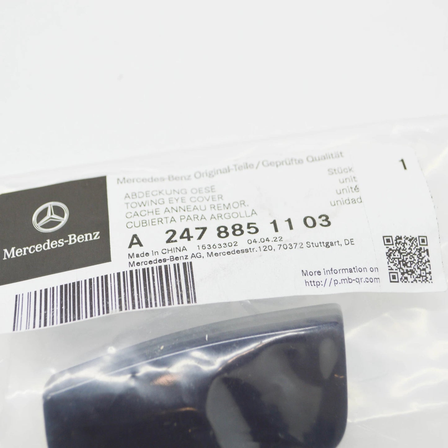 NEW MERCEDES-BENZ GLB X247 REAR BUMPER TOW EYE UPPER COVER A2478851103 ORIGINAL