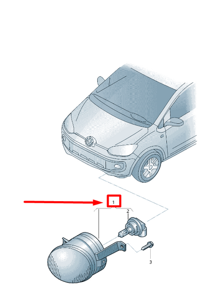 new vw touareg 7p5 front right fog light 7p6941700e original