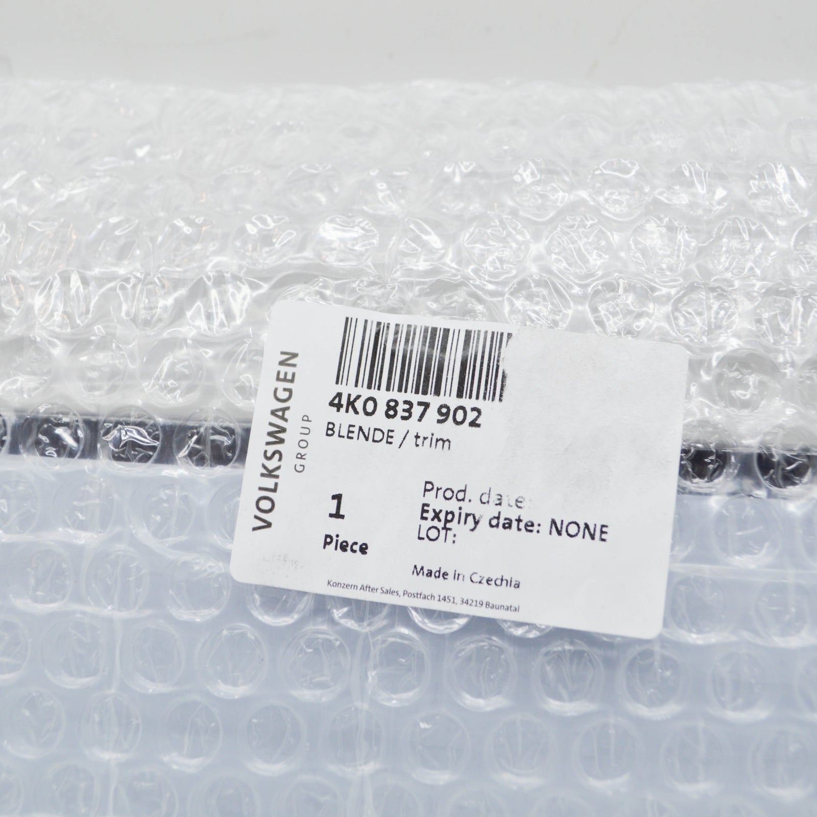 NEW AUDI A6 C8 FRONT RIGHT DOOR B-PILLAR TRIM 4K0837902 ORIGINAL