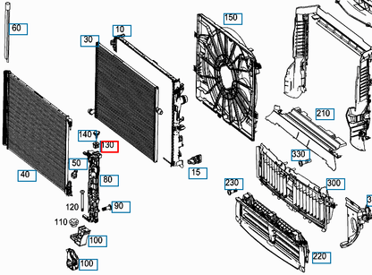 NEW MERCEDES BENZ A W169 UPPER RADIATOR INSULATOR BEARING A1695040114 ORIGINAL