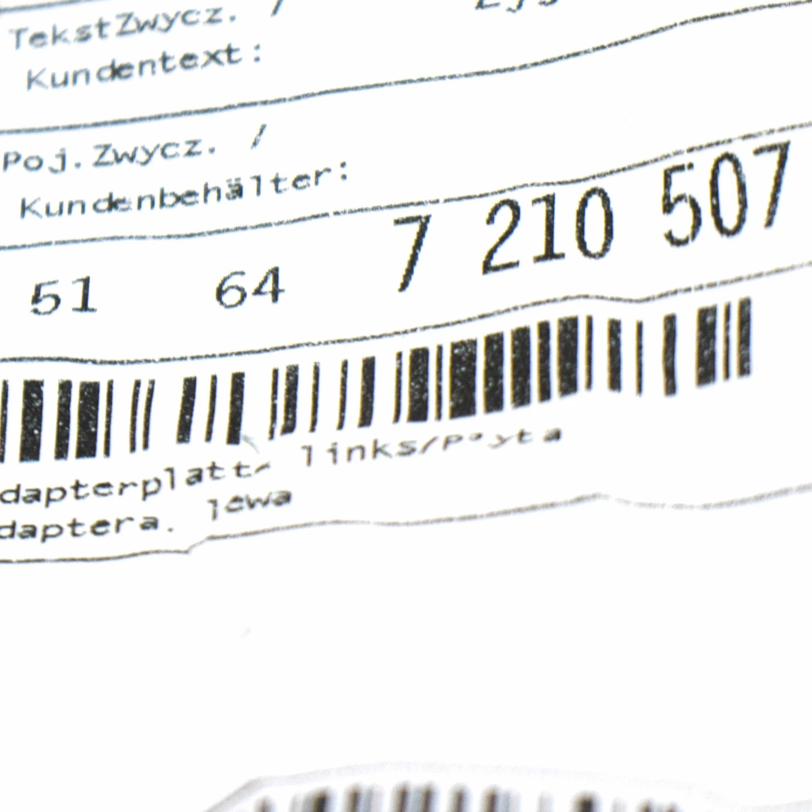 NEW BMW X3 F25 LEFT RADIATOR CORE SUPPORT ADAPTOR 51647210507 ORIGINAL