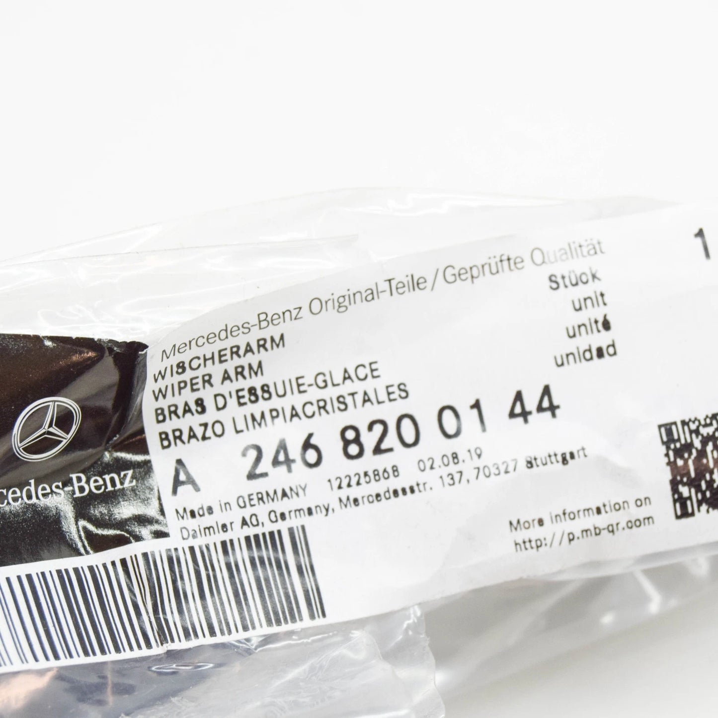 NEW MERCEDES-BENZ B W246 FRONT LEFT WIPER ARM LHD A2468200144 ORIGINAL