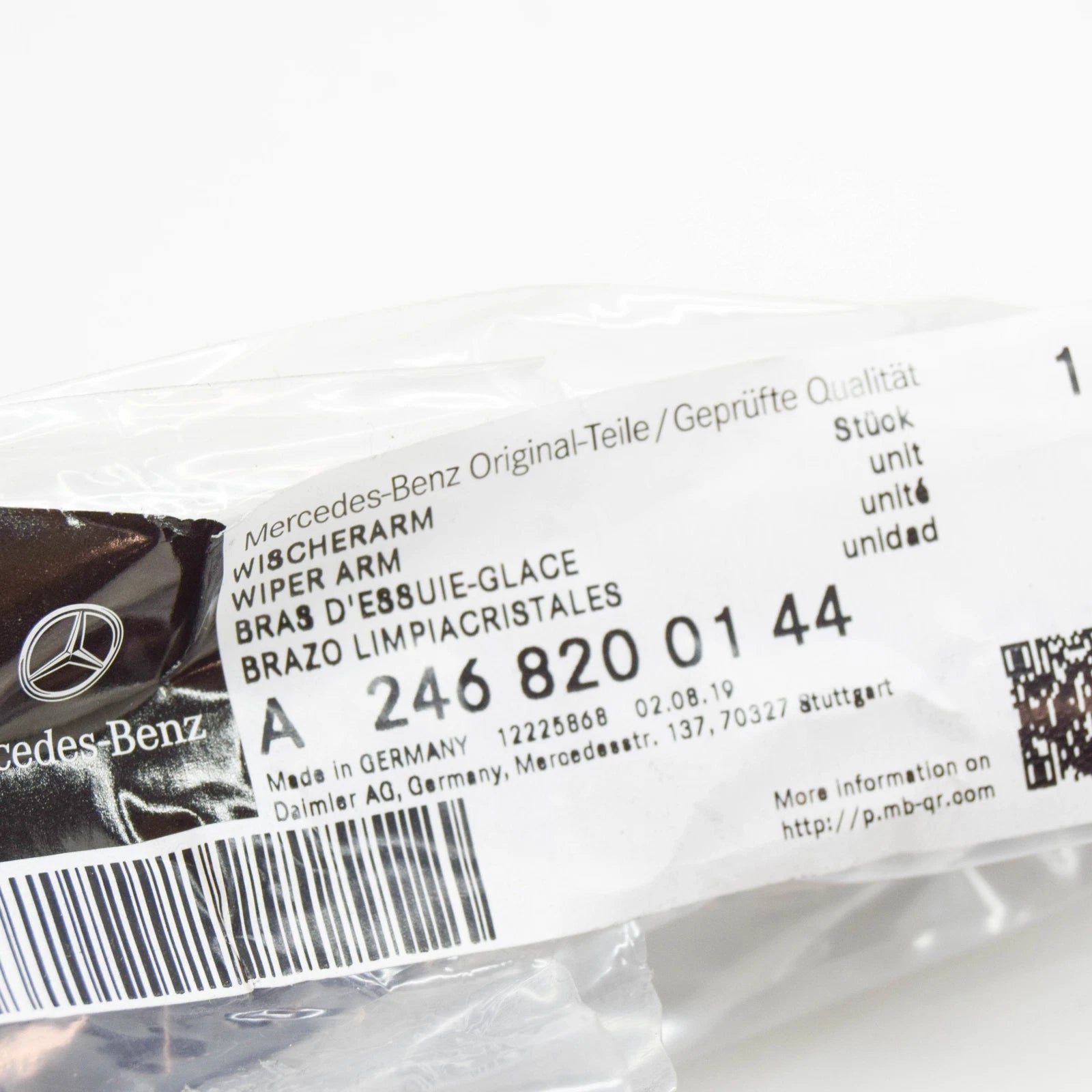 NEW MERCEDES-BENZ B W246 FRONT LEFT WIPER ARM LHD A2468200144 ORIGINAL