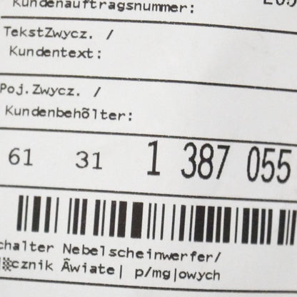 NEW BMW 3 E36 FOG LIGHT SWITCH 1387055 1997 ORIGINAL