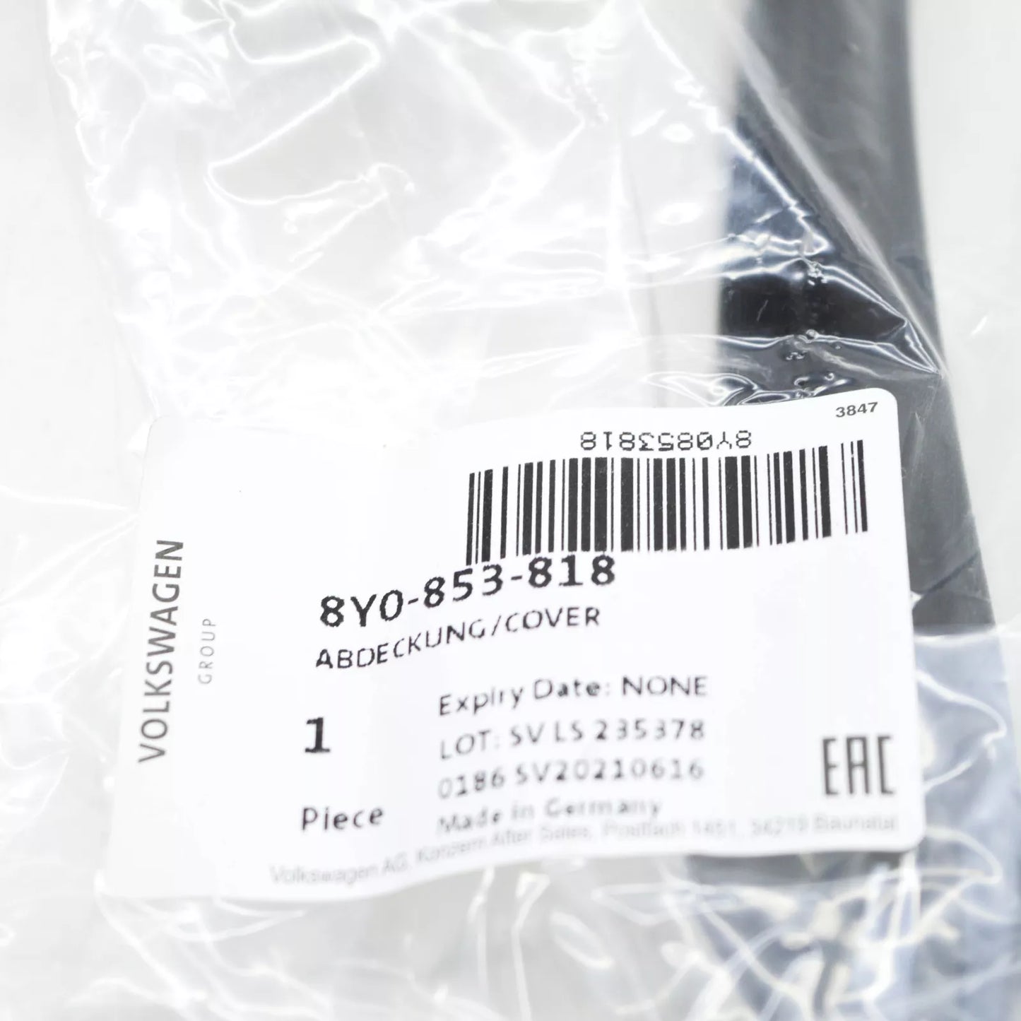 NEW AUDI A3 LIMOUSINE 8Y REAR RIGHT WHEEL COVER 8Y0853818 ORIGINAL