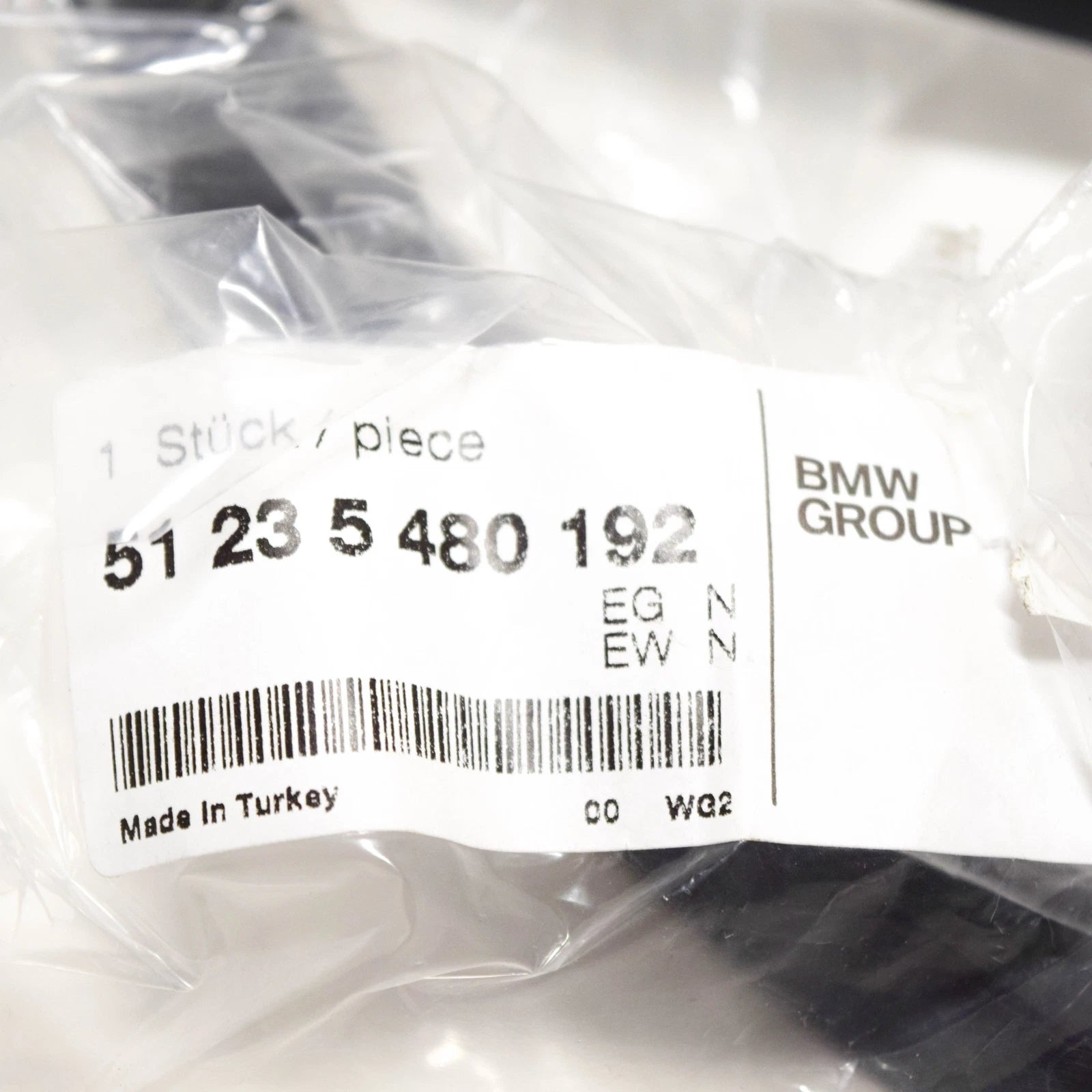 NEW BMW 1502 FRONT BONNET HOOD SEAL GASKET 51235480192 ORIGINAL