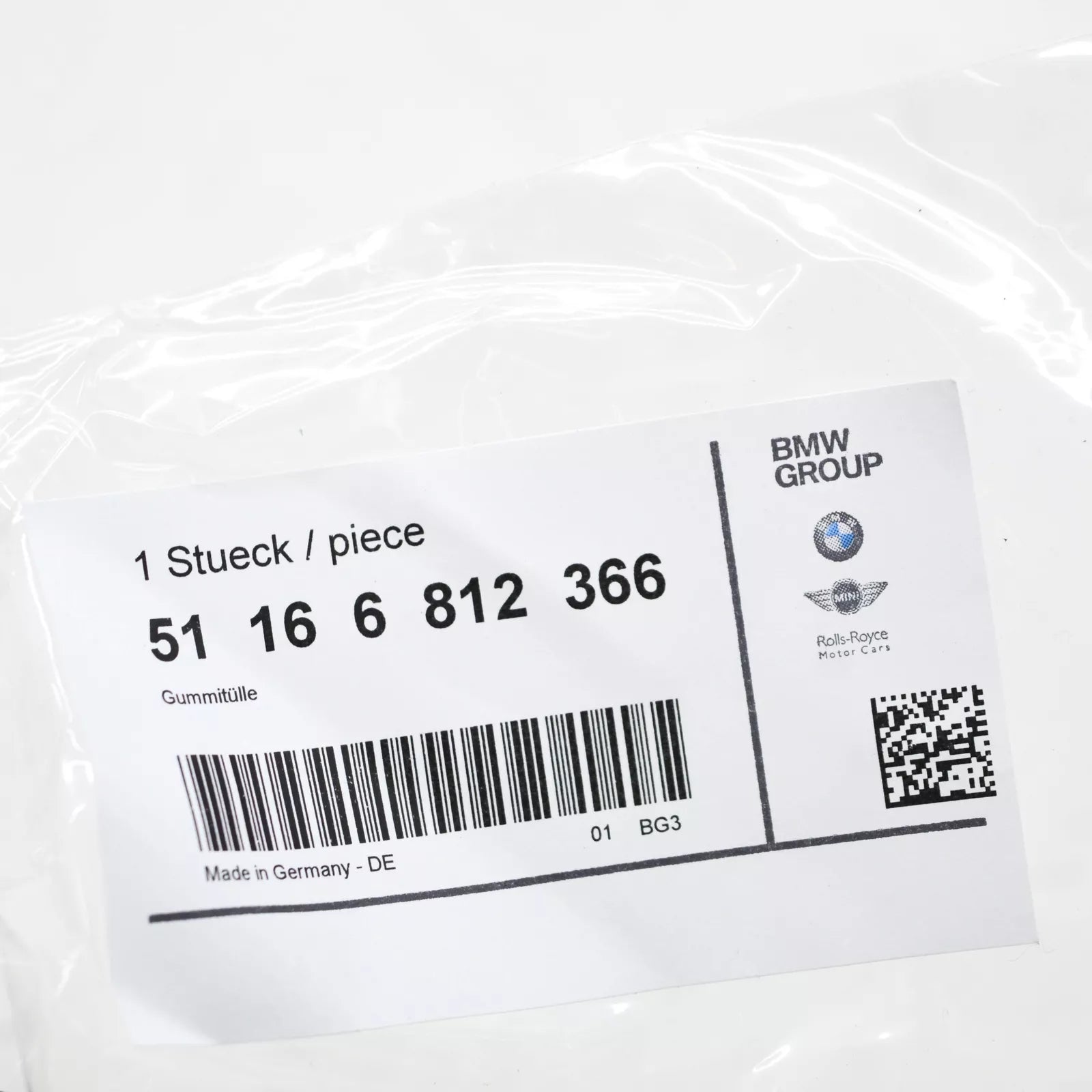 NEW BMW M5 F90 INTERIOR MIRROR RUBBER GROMMET 51166812366 ORIGINAL